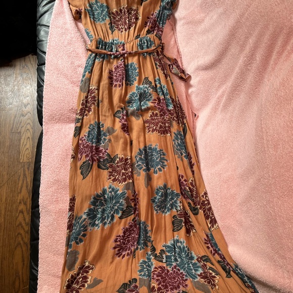 ILLA ILLA Asymmetrical Dress in Orange and Purple - Picture 2 of 4